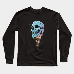 Ice cream skull Long Sleeve T-Shirt